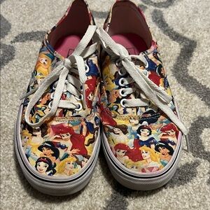 Disney Vans Princess Print Lace-Up Sneakers